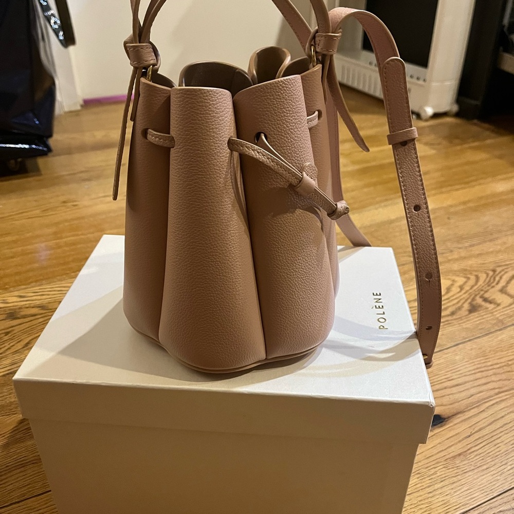 Polene Numéro Huit Mini Nude Pink Bucket Bag SOLD OUT ONLINE